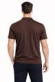 Oysho Regular Fit Polo Yaka Yarım Fermuarlı Kısa Kollu  Tişört 95314 KAHVERENGİ KAHVERENGİ - L