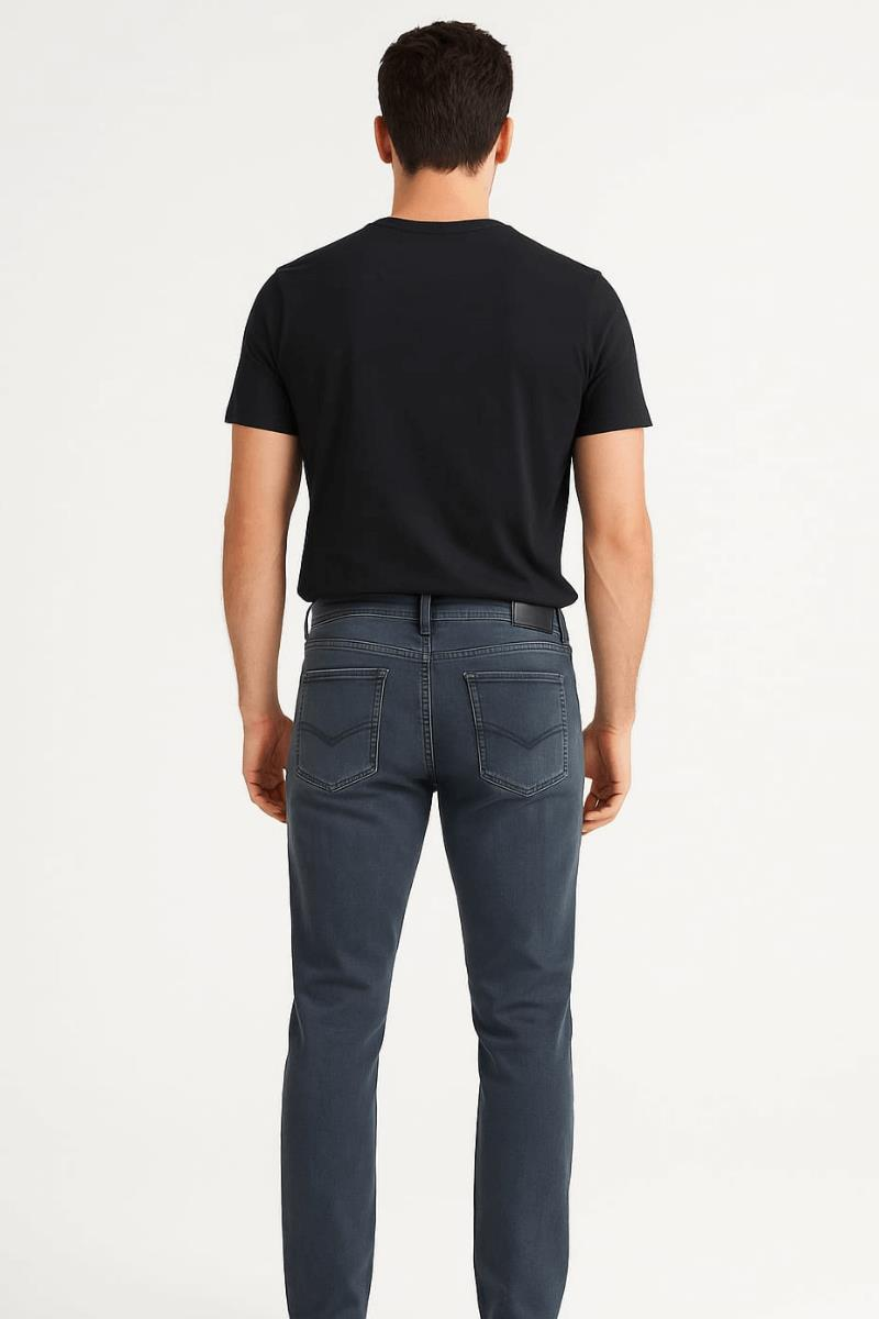 Erkek Klasik Cepli Slim Fit Pamuklu Yüksek Bel  Kot Pantolon Dıego