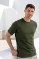 Bisiklet Yakkalı Kısa Kollu Erkek Sade Tshirt 4895 HAKİ HAKİ - S