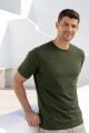 Bisiklet Yakkalı Kısa Kollu Erkek Sade Tshirt 4895 HAKİ HAKİ - XL