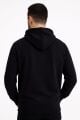 Ön Yazı Baskılı Uzun Kollu Pamuk Karışımlı Kanguru Cepli  Kapşonlu Erkek Sweatshirt 762 SİYAH
