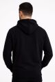 Ön Yazı Baskılı Uzun Kollu Pamuk Karışımlı Kanguru Cepli  Kapşonlu Erkek Sweatshirt 762 SİYAH SİYAH - L