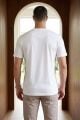 Bisiklet Yakkalı Kısa Kollu Erkek Sade Tshirt 4895 BEYAZ BEYAZ - XL