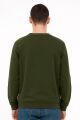 Uzun Kollu Hafif Kumaşlı Bisiklet Yaka  Regular Kesim Erkek Sweatshirt 757 HAKİ HAKİ - L