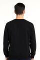 Uzun Kollu Hafif Kumaşlı Bisiklet Yaka  Regular Kesim Erkek Sweatshirt 757 SİYAH SİYAH - S