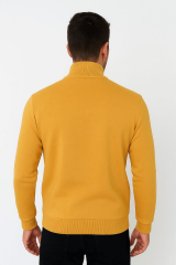 FBI Yarım Fermuarlı Pamuk Karışımından Üretilmiş Rahat Kesim Yakası Manşetleri ve Etek Ucu Ribanalı İçi Yumuşak Sweatshirt Erkek 95087