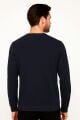 Bisiklet Yaka Uzun Kollu Viskon Karışımlı Regular Kesim Erkek Sweatshirt 746 LACİVERT LACİVERT - XL