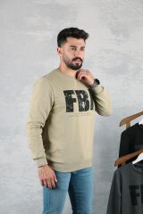 Bisiklet Yaka Pamuk Karışımından Üretilmiş  Ribanalı İçi Yumuşak Sweatshirt 5311