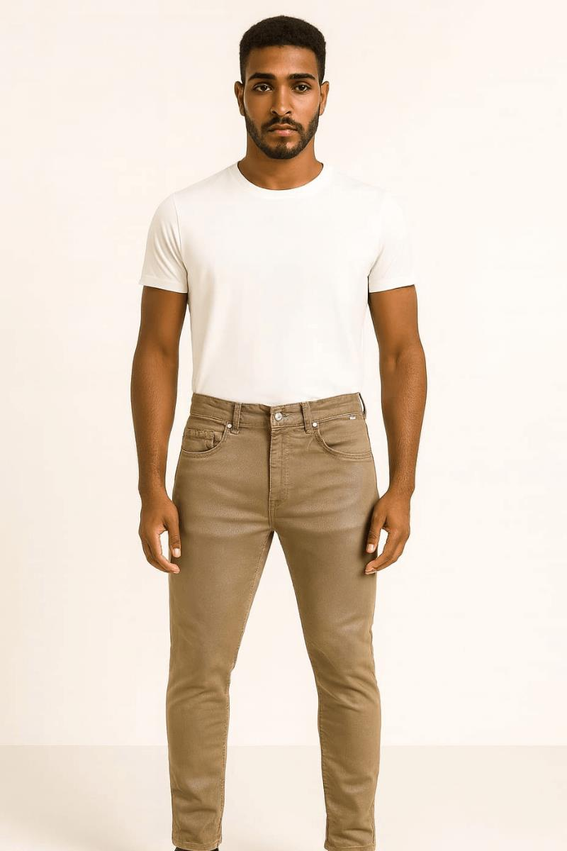 Erkek Pamuklu Yandan Ve Arkadan Cepli Pantolon Parça Boya