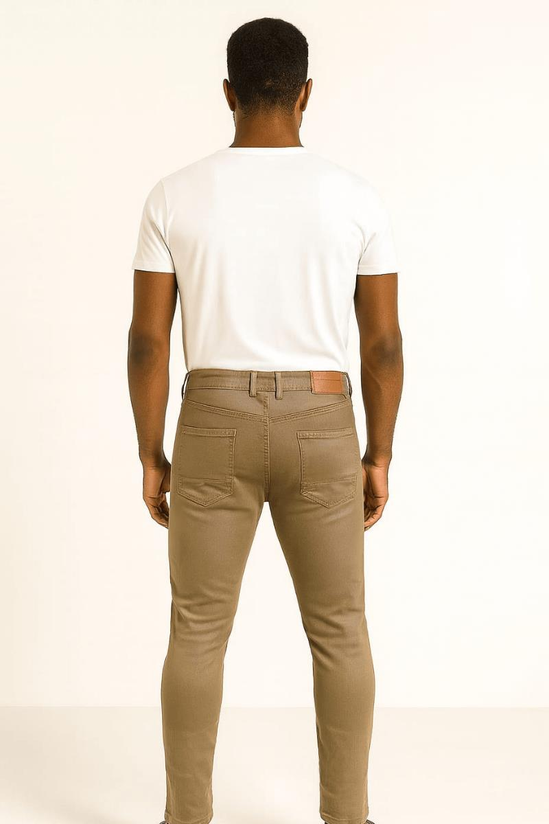 Erkek Pamuklu Yandan Ve Arkadan Cepli Pantolon Parça Boya