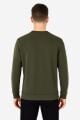 Bisiklet Yaka Çizgi Detaylı Uzun Kollu Erkek Triko Sweatshirt 5133 HAKİ
