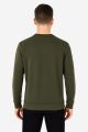 Bisiklet Yaka Çizgi Detaylı Uzun Kollu Erkek Triko Sweatshirt 5133 HAKİ HAKİ - S