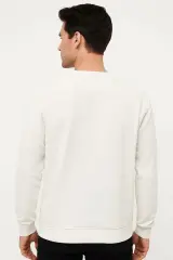 Uzun Kollu Hafif Kumaşlı Bisiklet Yaka Sweatshirt 757