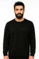 Bisiklet Yaka Uzun Kollu Viskon Karışımlı Regular Kesim Erkek Sweatshirt 95256-27 SİYAH SİYAH - XL