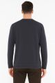 Bisiklet Yaka Çizgi Detaylı Uzun Kollu Erkek Triko Sweatshirt 5133 LACİVERT LACİVERT - XXL