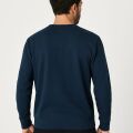 Bisiklet Yaka Uzun Kollu Viskon Karışımlı Regular Kesim Erkek Sweatshirt 95256-27 LACİVERT LACİVERT - M