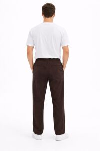 Yandan Cepli İp Detaylı Erkek Jogger Pantolon 1138 KAHVERENGİ KAHVERENGİ - M