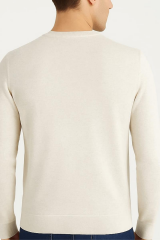 Pamuk Karışımlı Uzun Kollu Bisikley Yakalı Triko Kazak 5111