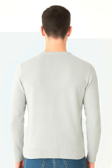 Pamuk Karışımlı Uzun Kollu Bisikley Yakalı Triko Kazak 5111