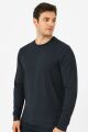 Bisiklet Yaka Uzun Kollu Çizgi Detaylı Pamuklu Regular Kesim Erkek Sweatshirt 736 LACİVERT LACİVERT - L