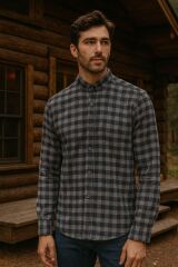 96160 Fbı Çizgili Oduncu Gömlek