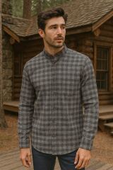 96160 Fbı Çizgili Oduncu Gömlek