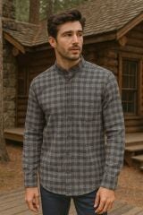 96160 Fbı Çizgili Oduncu Gömlek