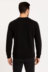 Hafif Kumaşlı Esnek Uzun Kollu Bisiklet Yakalı  95276 SİYAH