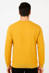 FBI Bisiklet Yaka Pamuk Karışımından Üretilmiş Dar Kesim Yakası Manşetleri ve Etek Ucu Ribanalı İçi Yumuşak Erkek  Sweatshirt 95116