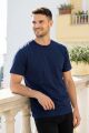 Erkek Basic Tişört Bisiklet Yaka Rahat Oversize  95123 LACİVERT LACİVERT - L