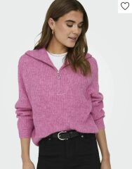 Fermuarlı Balıkçı Yaka Kazak 7032