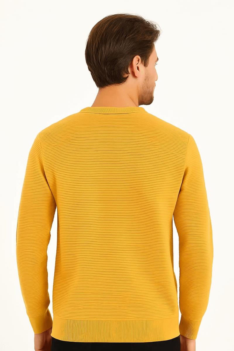 Bisiklet Yaka Pamuk Karışımından Üretilmiş Rahat Kesim Yumuşak Sweatshirt 95092