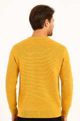 Bisiklet Yaka Pamuk Karışımından Üretilmiş Rahat Kesim Yumuşak Sweatshirt 95092